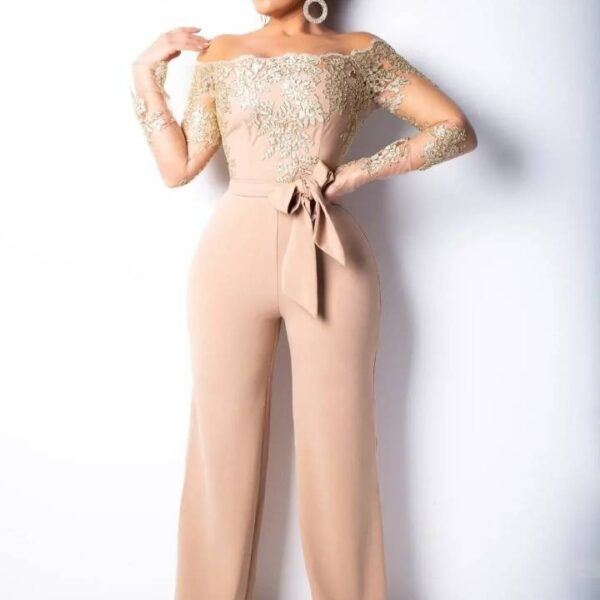 Combinaison beige mariage - CombiCérémonie