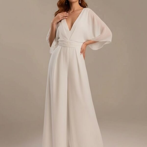 Combi pantalon fluide mariage   CombiCeremonie