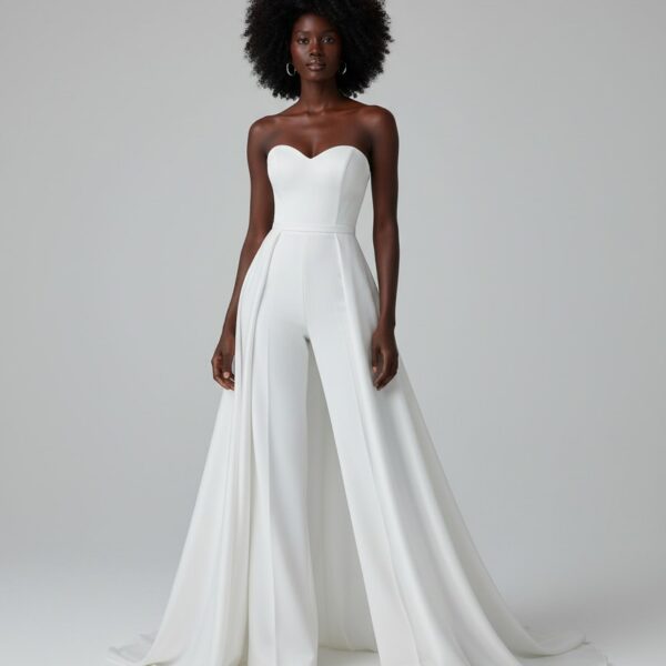 Combi pantalon mariage blanc   CombiCeremonie