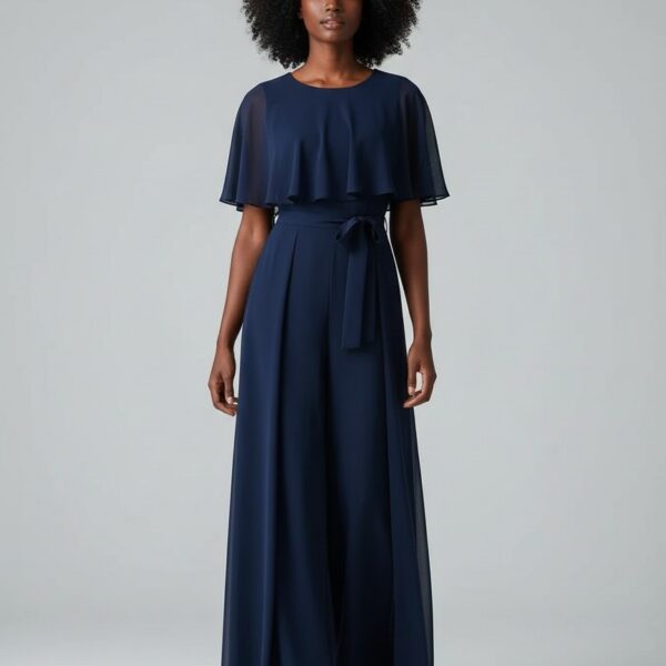 Combinaison ceremonie bleue femme   CombiCeremonie