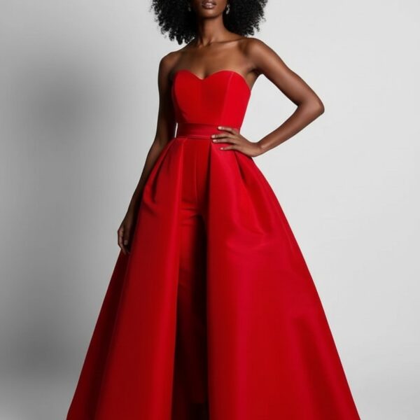 Combinaison mariage rouge femme   CombiCeremonie