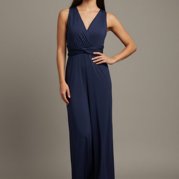 Combinaison chic bleu marine   CombiCeremonie
